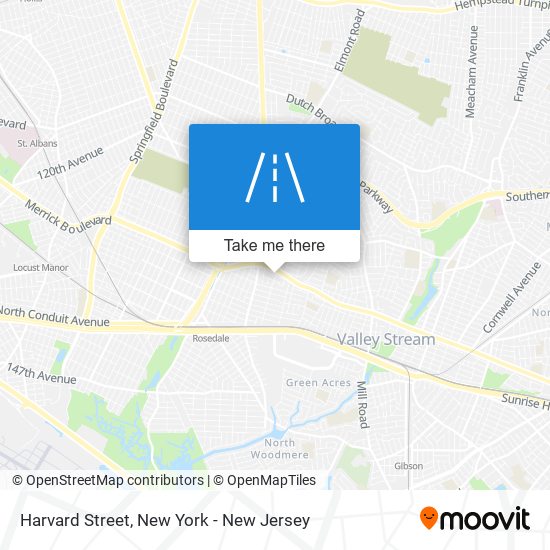 Mapa de Harvard Street