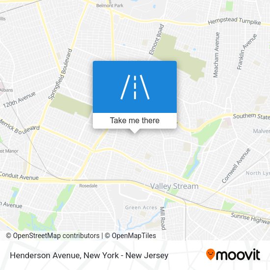 Mapa de Henderson Avenue