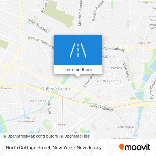 North Cottage Street map