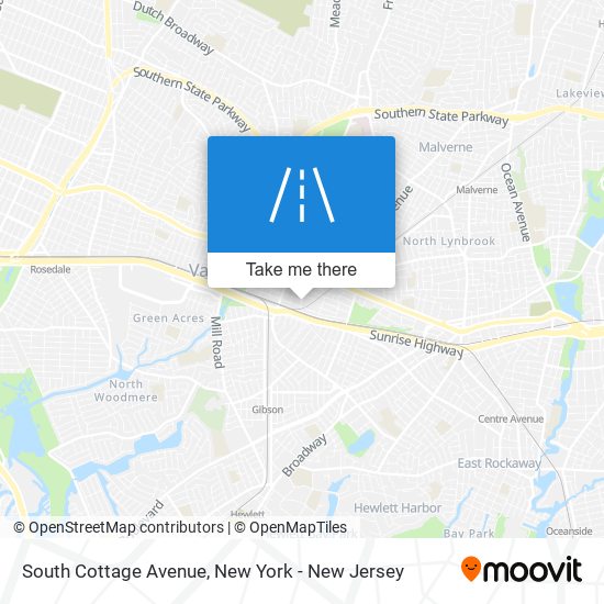 South Cottage Avenue map