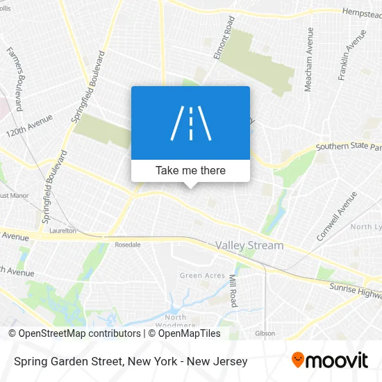 Spring Garden Street map