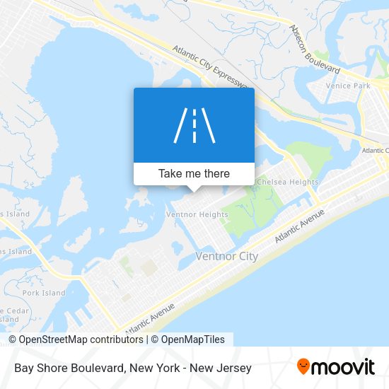 Mapa de Bay Shore Boulevard