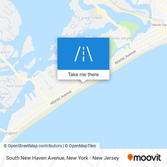 Mapa de South New Haven Avenue