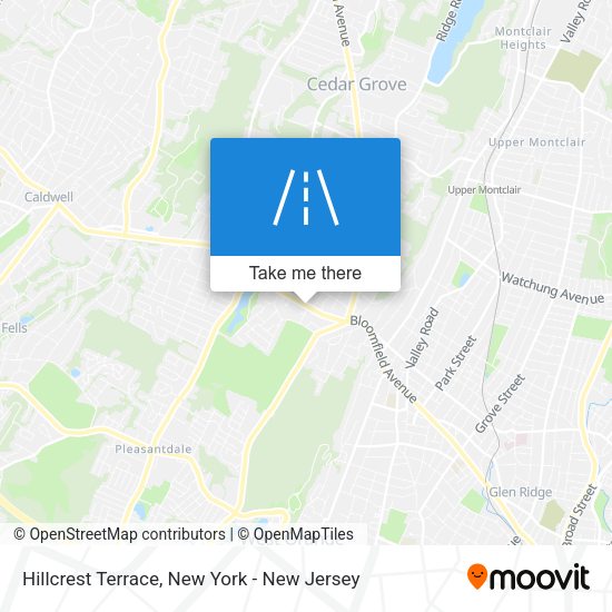 Mapa de Hillcrest Terrace