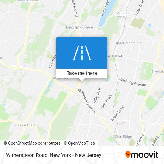 Mapa de Witherspoon Road