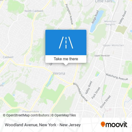 Woodland Avenue map
