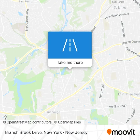 Branch Brook Drive map