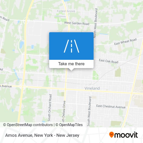 Amos Avenue map