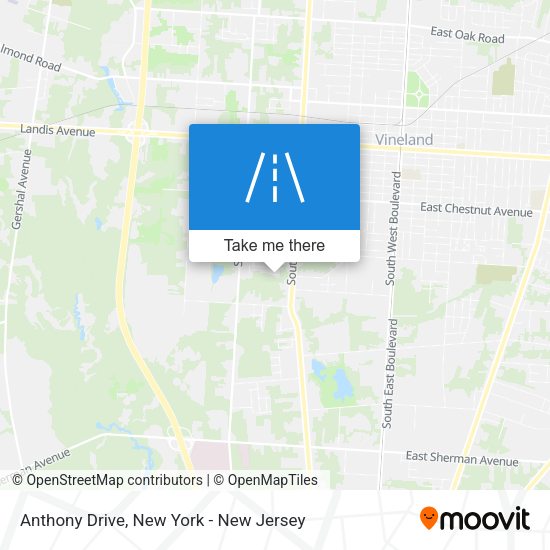 Anthony Drive map