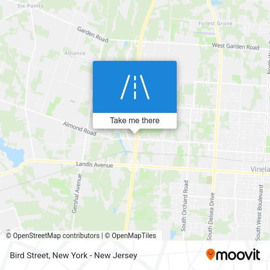 Bird Street map