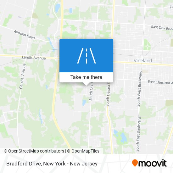 Bradford Drive map