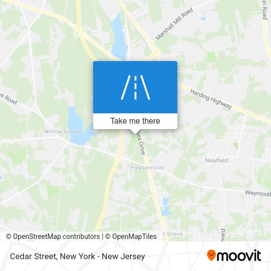 Mapa de Cedar Street