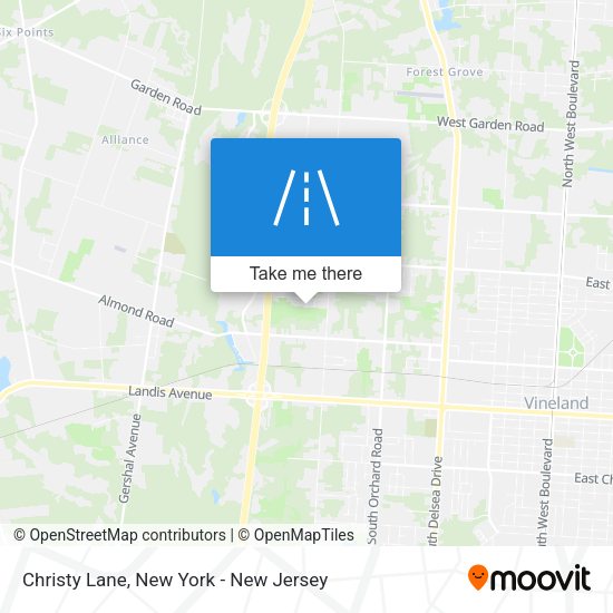 Mapa de Christy Lane