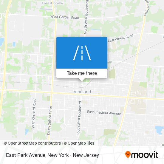 Mapa de East Park Avenue