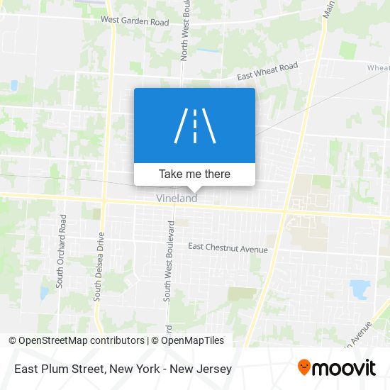 East Plum Street map