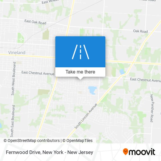 Fernwood Drive map