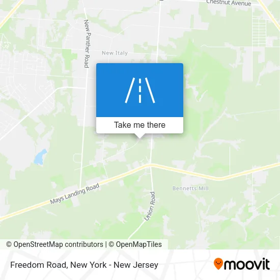 Freedom Road map