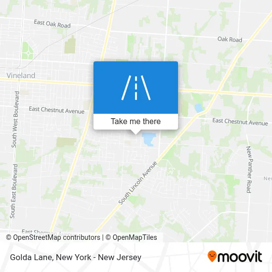 Golda Lane map