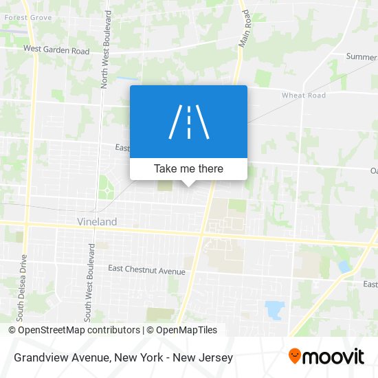 Mapa de Grandview Avenue
