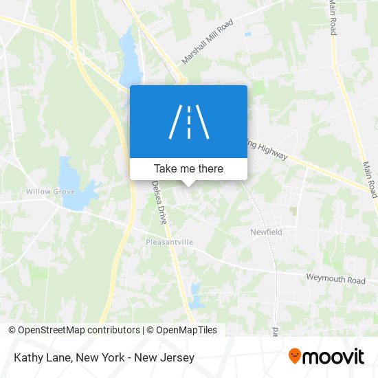 Kathy Lane map