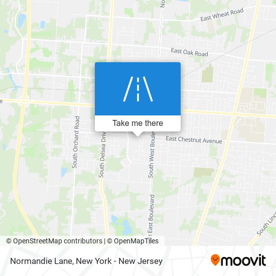 Normandie Lane map