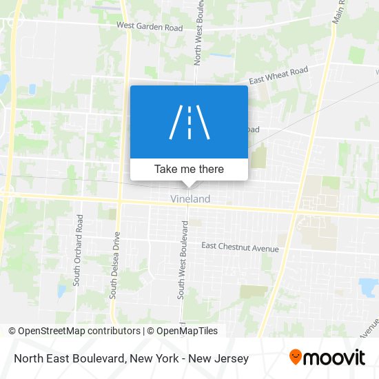 North East Boulevard map