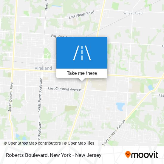 Roberts Boulevard map