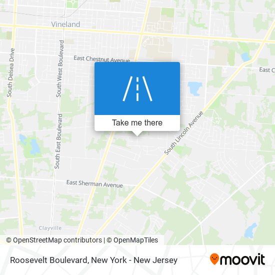 Roosevelt Boulevard map