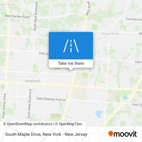 South Maple Drive map