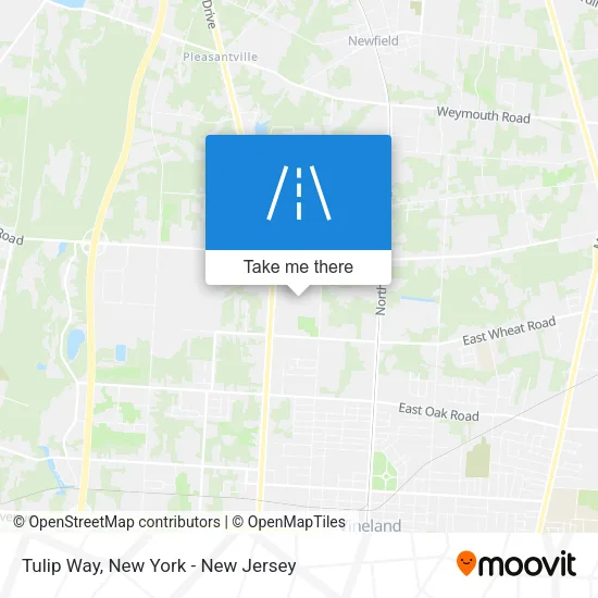 Tulip Way map