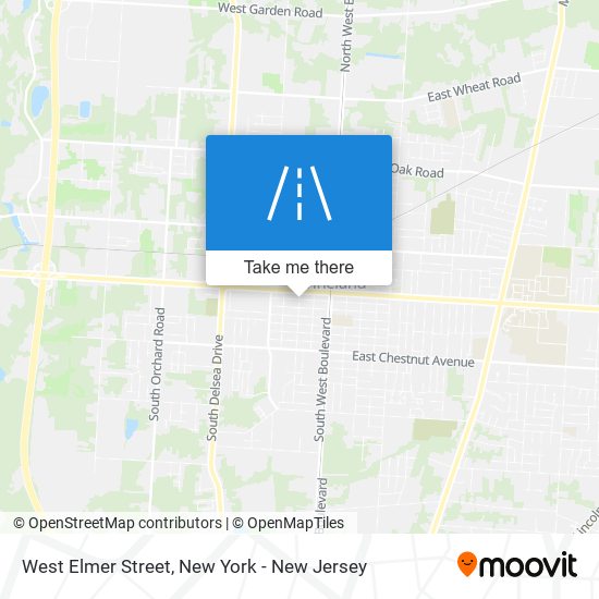 West Elmer Street map