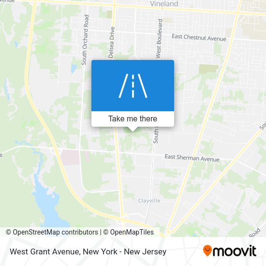Mapa de West Grant Avenue