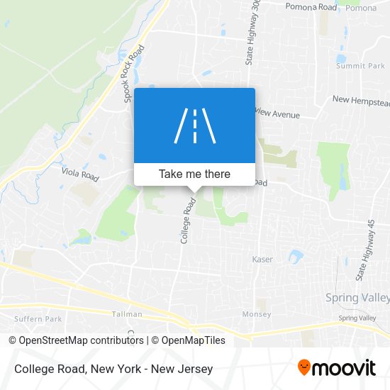 Mapa de College Road