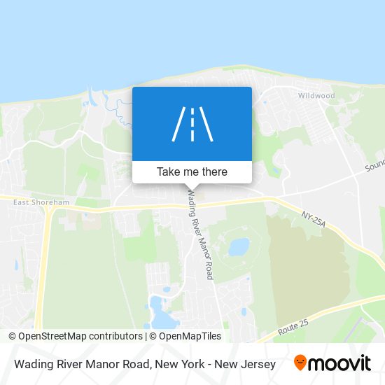 Wading River Manor Road map