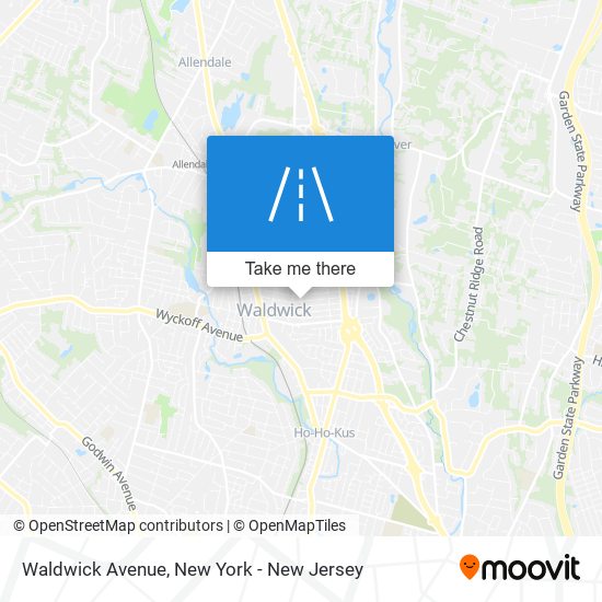 Waldwick Avenue map