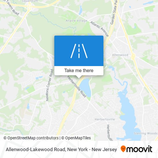 Mapa de Allenwood-Lakewood Road