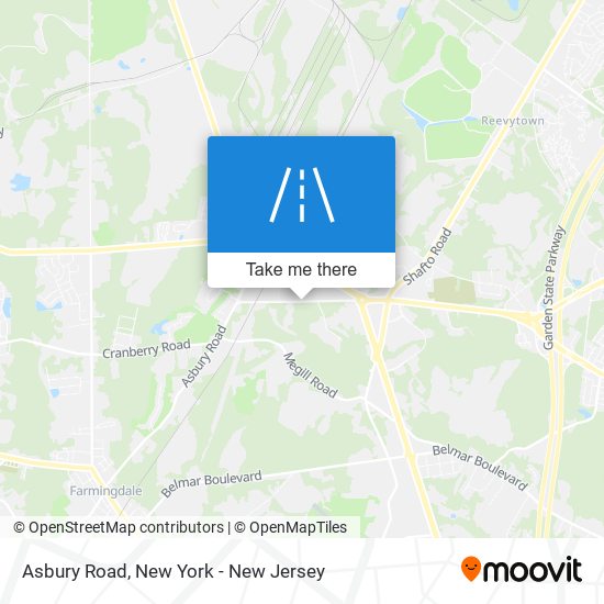 Mapa de Asbury Road