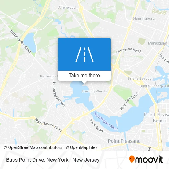 Bass Point Drive map