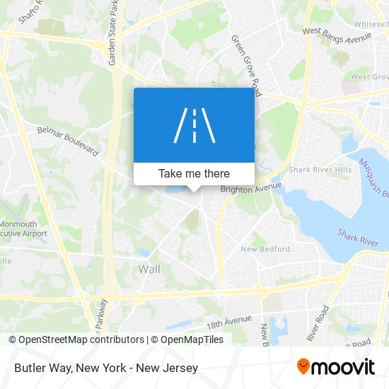 Butler Way map