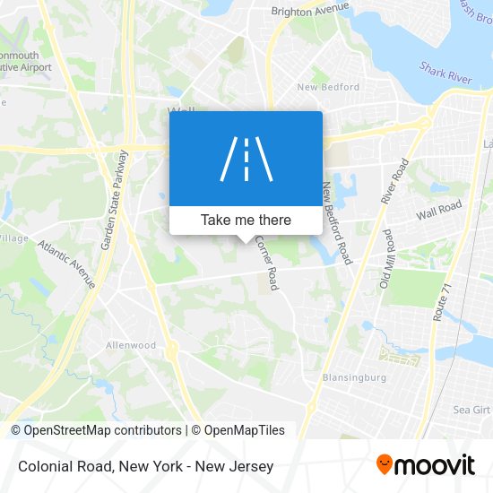 Mapa de Colonial Road