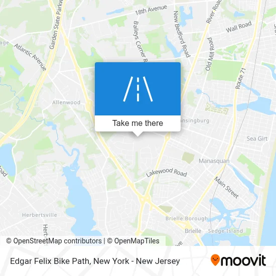 Edgar Felix Bike Path map