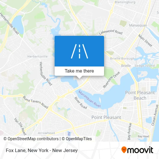Fox Lane map