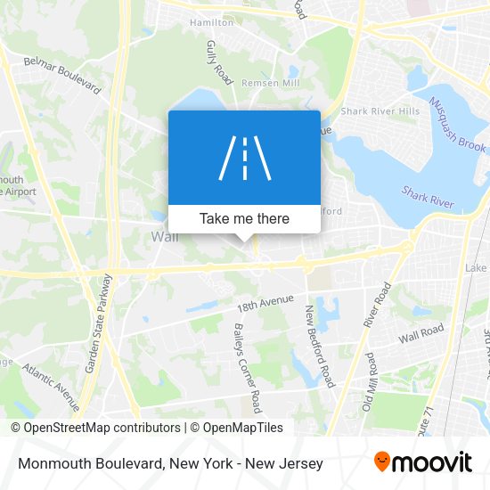 Mapa de Monmouth Boulevard