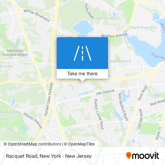 Mapa de Racquet Road