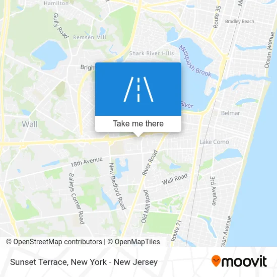 Sunset Terrace map
