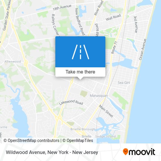 Mapa de Wildwood Avenue