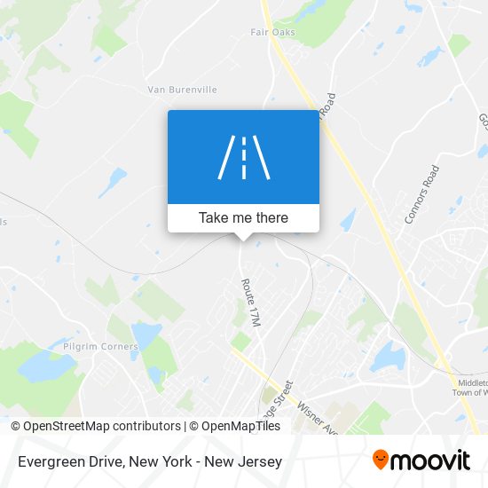 Evergreen Drive map