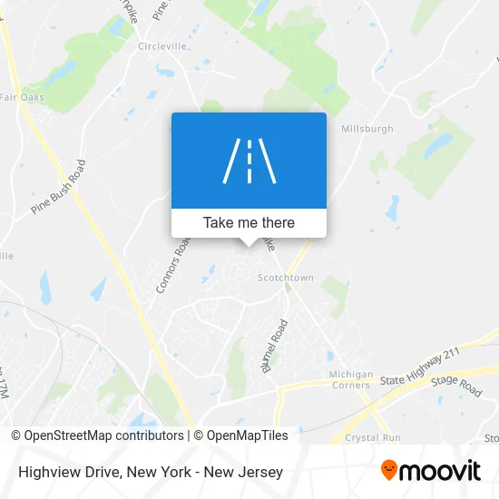 Highview Drive map