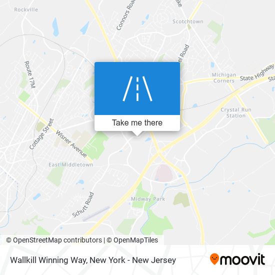 Mapa de Wallkill Winning Way