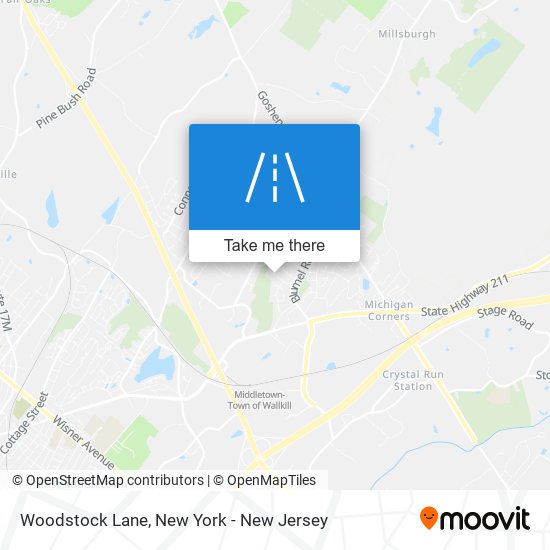 Woodstock Lane map